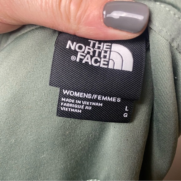 The North Face Mountain Sweatshirt Full Zip Hoodie Green Women's Large - Picture 4 of 5